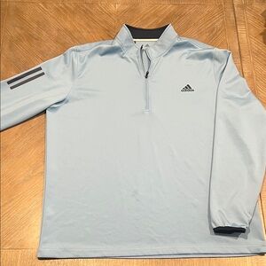 Adidas Sky Blue Quarter-Zip Top